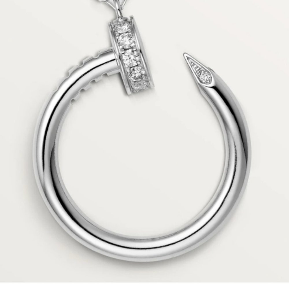 New! Nail Pendant Necklace Stainless Steel - Picture 5 of 6